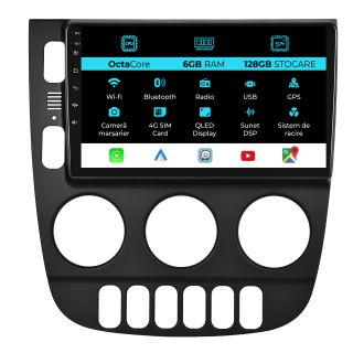 Navigatie Dedicata Mercedes ML W163 (1998-2005), 9Inch, 6Gb Ram, 128Gb Stocare, Carplay