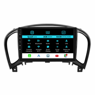 Navigatie Dedicata Nissan Juke (2010-2017), 9Inch, 2Gb Ram, 64Gb Stocare, Carplay