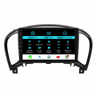 Navigatie Dedicata Nissan Juke (2010-2017), 9Inch, 6Gb Ram, 128Gb Stocare, Carplay