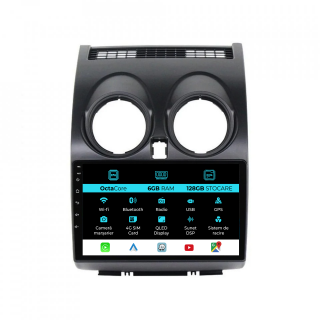Navigatie Dedicata Nissan Qashqai J10 (2007-2013), 9Inch, 6Gb Ram, 128Gb Stocare, Carplay