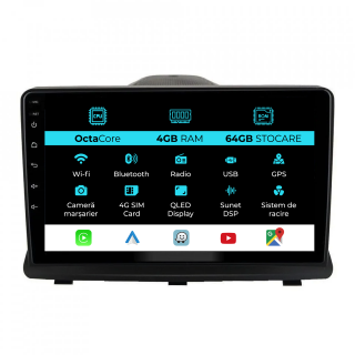 Navigatie Dedicata Opel Antara (2006-2016), 9Inch, 4Gb Ram, 64Gb Stocare, Carplay