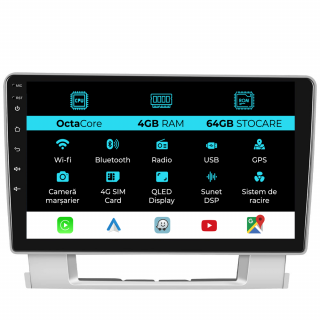 Navigatie Dedicata Opel Astra J (2010 - 2015), 9Inch, 4Gb Ram, 64Gb Stocare, Carplay