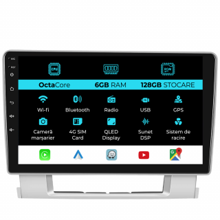 Navigatie Dedicata Opel Astra J (2010 - 2015), 9Inch, 6Gb Ram, 128Gb Stocare, Carplay