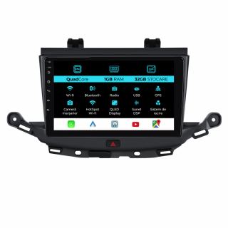 Navigatie Dedicata Opel Astra K (2015 - 2021) 9 Inch, 1Gb Ram, 32Gb stocare, Carplay