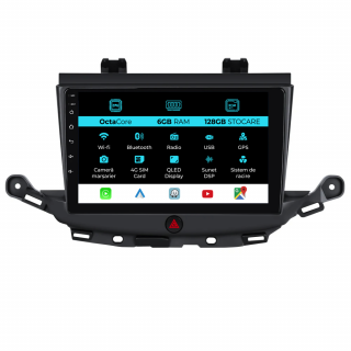 Navigatie Dedicata Opel Astra K Sedan (2016 - 2020), 9 Inch, 6Gb Ram, 128Gb stocare, Carplay
