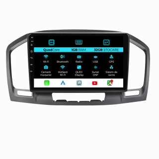 Navigatie Dedicata Opel Insignia (2008 - 2013) 9 Inch, 1Gb Ram, 32Gb stocare, Carplay