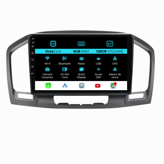 Navigatie Dedicata Opel Insignia (2008 - 2013) 9 Inch, 6Gb Ram, 128Gb stocare, Carplay