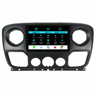 Navigatie Dedicata Opel Movano Renault Master Nissan NV400 (2010-2020), 10Inch, 1Gb Ram, 32Gb Stocare, Carplay