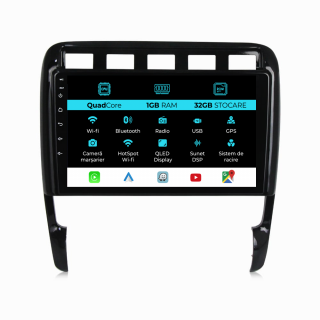 Navigatie Dedicata Porsche Cayenne (2002-2010), 9Inch, 1Gb Ram, 32Gb Stocare, Carplay