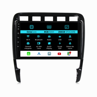 Navigatie Dedicata Porsche Cayenne (2002-2010), 9Inch, 8Gb Ram, 256Gb Stocare, Carplay