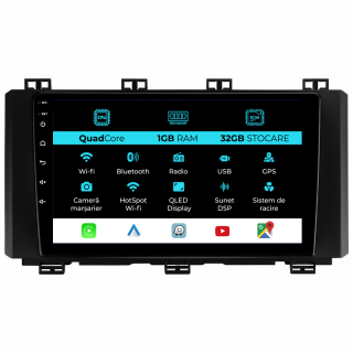 Navigatie Dedicata Seat Ateca (2016 - 2021), 9Inch, 1Gb Ram, 32Gb Stocare, Carplay