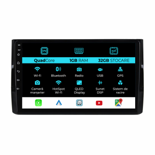 Navigatie Dedicata Skoda Kodiaq (2016-2024), 10Inch, 1Gb Ram, 32Gb Stocare, Carplay
