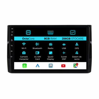 Navigatie Dedicata Skoda Kodiaq (2016-2024), 10Inch, 8Gb Ram, 256Gb Stocare, Carplay