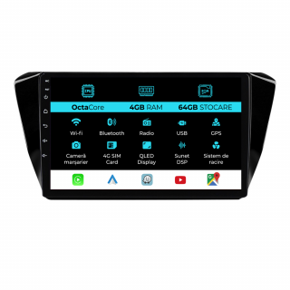 Navigatie Dedicata Skoda Superb 3 (2015-2019), 10Inch, 4Gb Ram, 64Gb Stocare, Carplay