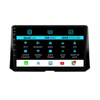 Navigatie Dedicata Toyota Corolla (2019 - 2025), 10Inch, 1Gb Ram, 32Gb Stocare, Carplay