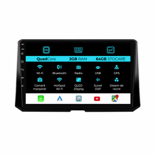 Navigatie Dedicata Toyota Corolla (2019 - 2025), 10Inch, 2Gb Ram, 64Gb Stocare, Carplay