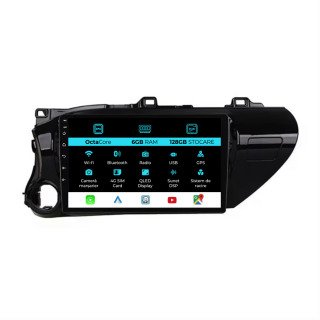 Navigatie Dedicata Toyota Hilux 2015+, 10Inch, 6Gb Ram, 128Gb Stocare, Carplay