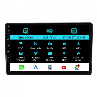Navigatie Dedicata Volkswagen Beetle (2012 - 2018) 9 Inch, 2Gb Ram, 64Gb stocare, Carplay