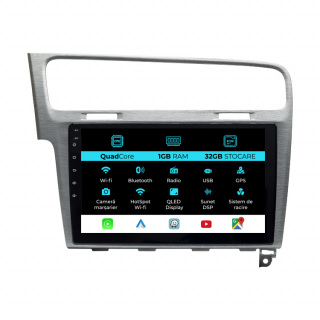 Navigatie Dedicata Volkswagen Golf 7 (2013-2020), 10Inch, 1Gb Ram, 32Gb Stocare, Carplay