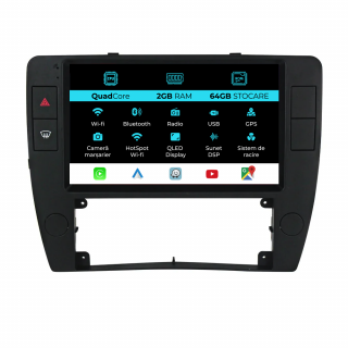 Navigatie Dedicata Volkswagen Passat B5 (2000-2005), 9Inch, 2Gb Ram, 64Gb Stocare, Carplay