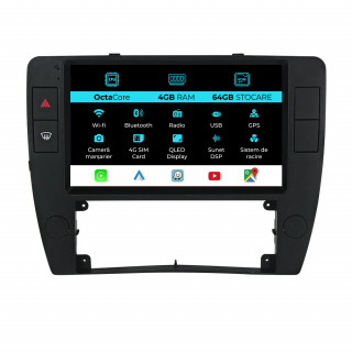 Navigatie Dedicata Volkswagen Passat B5 (2000-2005), 9Inch, 4Gb Ram, 64Gb Stocare, Carplay