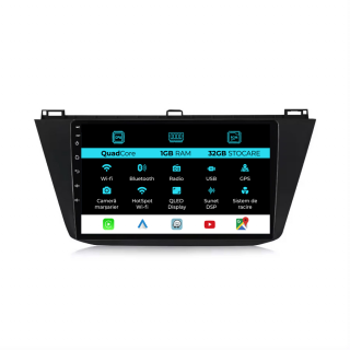 Navigatie Dedicata Volkswagen Tiguan (2016 - 2023) 10 Inch, 1Gb Ram, 32Gb stocare, Carplay