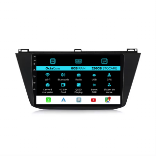 Navigatie Dedicata Volkswagen Tiguan (2016 - 2023) 10 Inch, 8Gb Ram, 256Gb stocare, Carplay