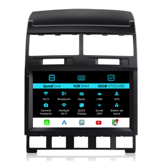 Navigatie Dedicata Volkswagen Touareg (2003-2010), 9Inch, 1Gb Ram, 32Gb Stocare, Carplay