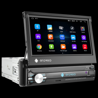 Navigatie Universala Android 1DIN, Ecran Retractabil ,2Gb Ram, 64Gb stocare, Bluetooth, WiFi, Waze, Youtube