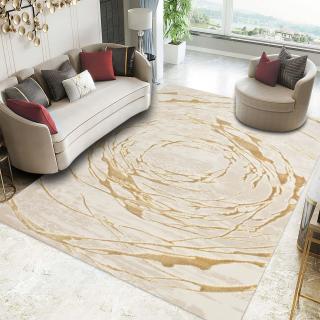 Covor Modern Living , Dormitor  Dreptunghiular Elif F353A Crem Gold