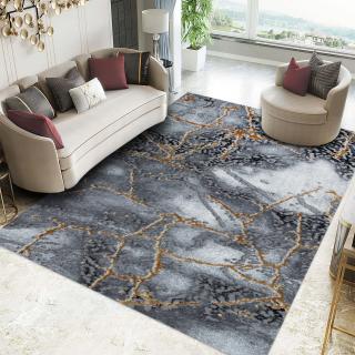 Covor Modern Living , Dormitor  Dreptunghiular Marmara D636R Gri Gold