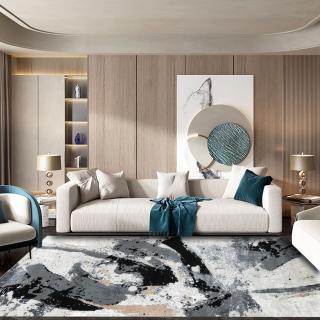 Covor Modern Living , Dormitor  Dreptunghiular Yaman 1656B Gri Black