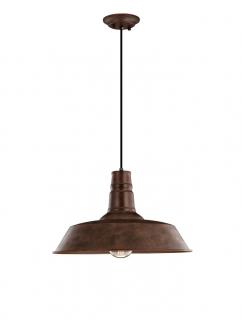 620201 Pendul Nova Luce OSTERIA E27 1x12W   Steel Rust  IP20