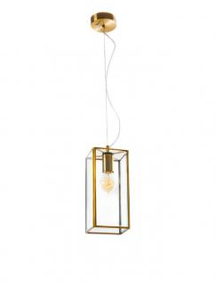 7152603 Pendul Nova Luce FLAVIO E27 1x12W   Metal Antique Brass  IP20