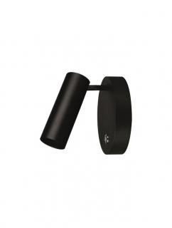 7410401 Aplica Nova Luce UMBERTO GU10 1x10W   Metal Black  IP20