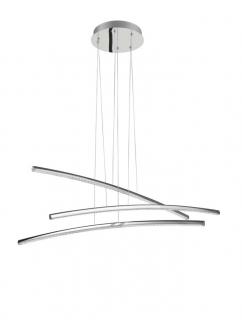81007601 Lustra Nova Luce SEVILLE LED 38W 2650lm 3000K Aluminium  Acrylic Chrome Nedimabil IP20
