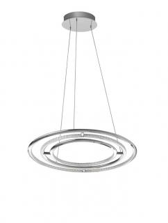 8107401 Lustra Nova Luce LIVORNO LED 53W 5071lm 3000K Aluminium  Acrylic Chrome Nedimabil IP20