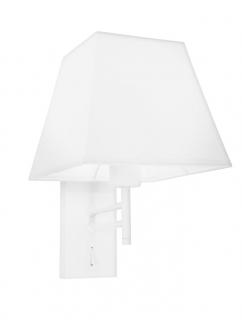 8126161 Aplica Nova Luce LOGAN E27 1x12W   Aluminium  Shade White  IP20