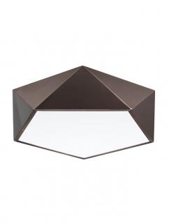 8186203 Plafoniera Nova Luce DARIUS E27 4x12W   Metal  Acrylic  Coffee Brown  IP20