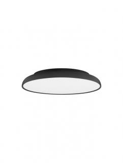 9005655 Plafoniera Nova Luce LINUS LED 40W 2541lm 2700K - 6000K Aluminium  Acrylic Sandy Black Dimabil IP20