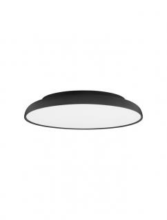 9005657 Plafoniera Nova Luce LINUS LED 50W 3741lm 2700K - 6000K Aluminium  Acrylic Sandy Black Dimabil IP20