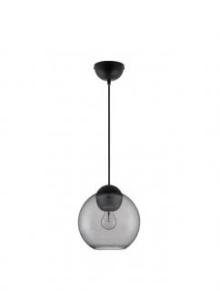 9009241 Pendul Nova Luce MIDORI E27 1x12W   Metal  Glass Matt Black  IP20