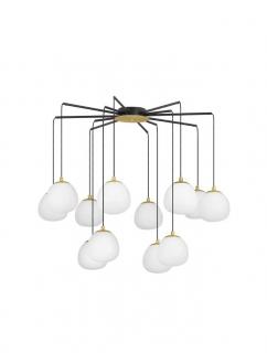 9009261 Lustra Nova Luce THE EGG G9 12x5W   Metal Gold  Black  IP20