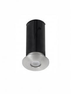 9019212  Nova Luce BANG LED 1W 60lm 3000K IP67 Aluminium Satin Nickel Beam Angle 40 degrees Cable Lenght 1.80m driver 9020170 included