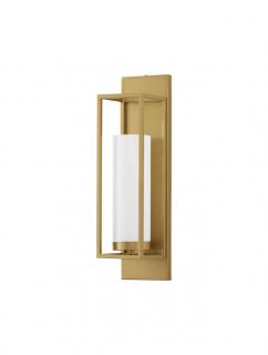 9035974 Aplica Nova Luce JULIET E27 1x12W   Metal  Opal Glass Gold  IP20