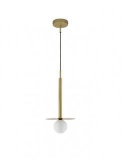 9043311 Pendul Nova Luce PIELO G9 1x5W   Metal  Opal Glass Brass Gold  IP20