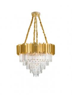 9050110 Candelabru Nova Luce GRANE E14 12x5W lm  IP20 Metal Crystal Gold