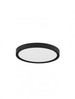 9060187 Plafoniera Nova Luce DIXIE LED 18W 1800lm 3000K-4000K-6500K CCT ABS  Acrylic Black Nedimabil IP20