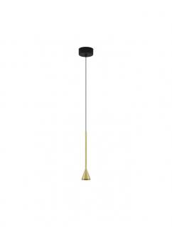 9060217 Pendul Nova Luce NET LED 6W 262lm 3000K Aluminium Black Brass Gold Dimabil Triac IP20