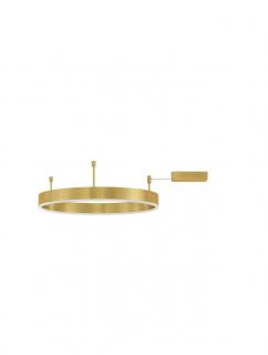 9063600 Plafoniera Nova Luce MOTIF LED 46W 3700lm 3000K Aluminium  Acrylic Brass Gold Dimabil Triac IP20